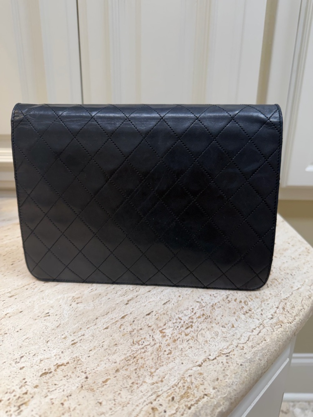 CHANEL Black Quilted Lambskin Crossbody with Gold CC Hardware - Picture 4 of 12